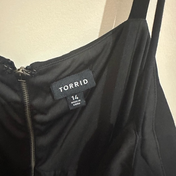 Torrid High Low Black Plaid High Low Hem Spaghetti Strap Dress Size 14 - Picture 5 of 7